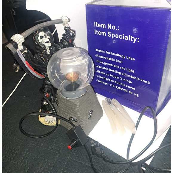 HALLOWEEN SALE! NIB-LG GOTHIC Dungeons & Dragons style Herbal Aromatherapy light - Picture 6 of 8